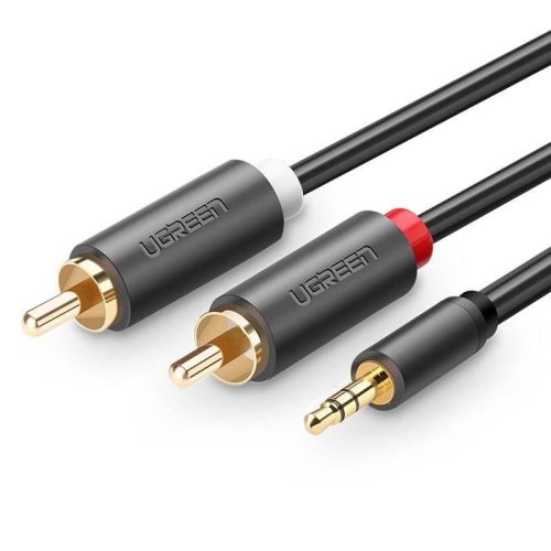  UGREEN AV102 Jack 3.5 mm - 2x RCA kábel 1.5m fekete (10511) 