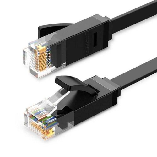  UGREEN RJ45 lapos hálózati kábel Cat.6 0,5 m fekete (50172) 