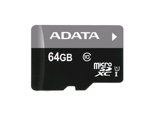  64GB microSDXC ADATA CL10 + adapter (AUSDX64GUICL10-RA1) 