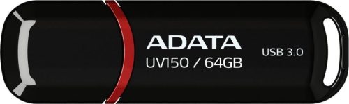  Pen Drive 64GB ADATA UV150 fekete USB 3.0 (AUV150-64G-RBK) 