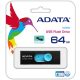  Pen Drive 64GB ADATA UV220 USB 2.0 Black/Blue (AUV220-64G-RBKBL) 