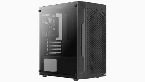  Aerocool Trinity Mini-G-BK-v1 táp nélküli ablakos Micro ATX ház fekete (ACCS-PV32013.11) 