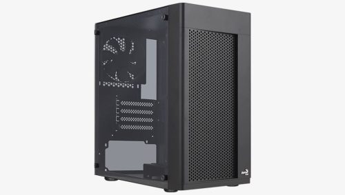  AeroCool Hexform-G-BK-V1 táp nélküli ablakos Micro ATX ház fekete (ACCS-PV38013.11) 