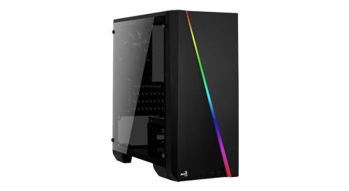  Aerocool Cylon Mini táp nélküli ablakos Micro ATX ház fekete (ACCS-PV12012.11) 