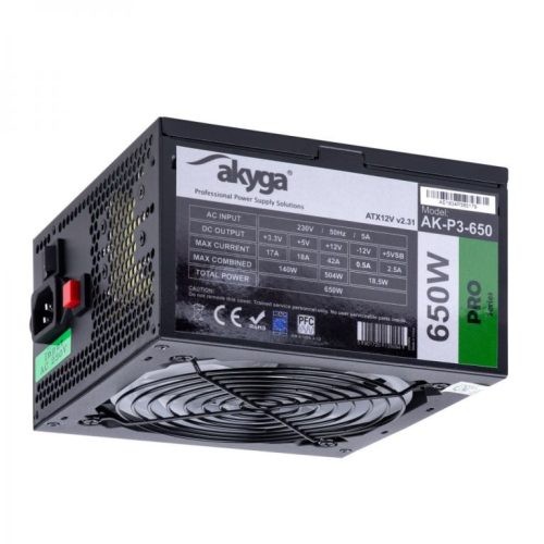  Akyga 650W RGB tápegység (AK-P3-650) 