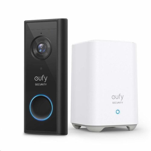  Anker Eufy Video Doorbell 2K video kaputelefon kültéri egység + HomeBase 2 központi egység szett (E82101W4) 