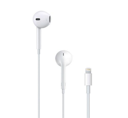  APPLE fülhallgató SZTEREO (lightning 8pin, mikrofon, felvevő gomb, hangerőszabályzó) FEHÉR (MMTN2ZM/A / MMTN2AM/A) 