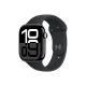  Apple Watch Series 10 (GPS + Cellular) 42mm kozmoszfekete alumíniumtok, fekete sportszíj M/L méret (MWX73QH/A) 