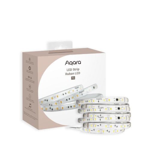  Aqara LED Strip T1 RGB CCT IC  okos LED-szalag szett Zigbee 3.0 Matter kompatibiis (vezérlés + tápegység + 2 méter LED-szalag) (AQA-LAM-LEDT1) 