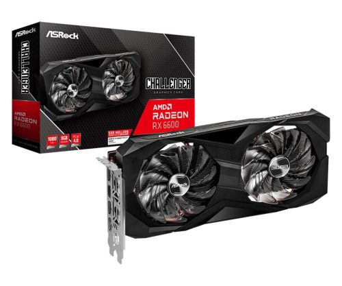  ASRock Radeon RX 6600 Challenger D 8GB videokártya (RX6600 CLD 8G) 