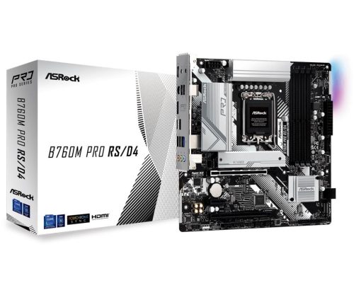  ASRock B760M Pro RS/D4 alaplap (90-MXBKL0-A0UAYZ) 