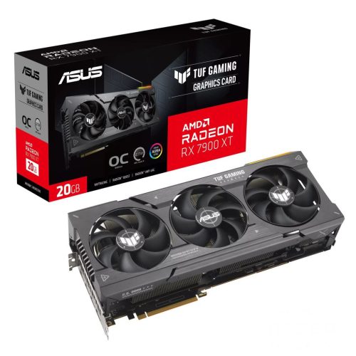  ASUS Radeon RX 7900 XT 20GB TUF Gaming OC Edition videokártya (TUF-RX7900XT-O20G-GAMING) 