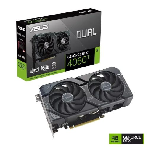  ASUS GeForce RTX 4060 Ti 16GB Dual Advanced Edition videokártya (90YV0JH7-M0NA00) 