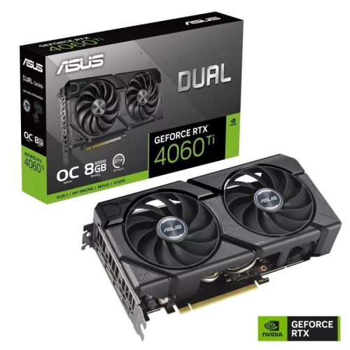  ASUS GeForce RTX 4060 Ti 8GB Dual EVO OC Edition videokártya (DUAL-RTX4060TI-O8G-EVO) 