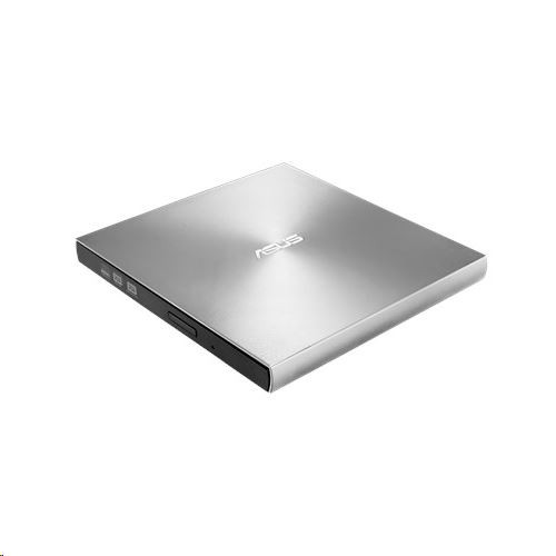  ASUS ZenDrive U9M ezüst ultravékony, hordozható 8-szoros DVD-író USB Type-C kábellel és M-DISC támogatással (SDRW-08U9M-U/SIL/G/AS) 