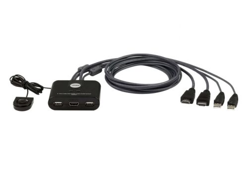  ATEN KVM Switch 2PC USB + kábel (CS22HF) 