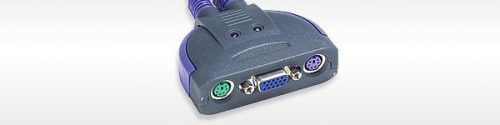  ATEN KVM Switch 2 PC  PS/2+kábel  (CS62S) 