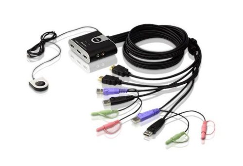  ATEN KVM Switch 2-Port USB HDMI/Audio (CS692) 