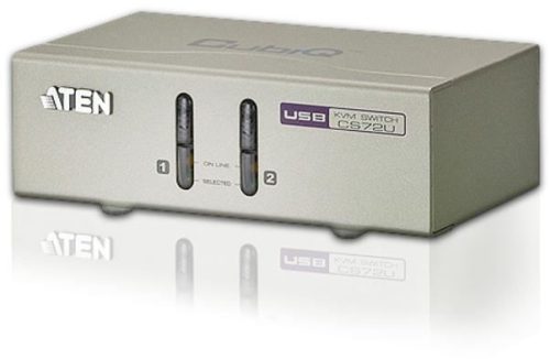  ATEN KVM Switch 2PC USB + kábel (CS72U) 