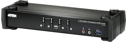  ATEN 4 Portos USB 3.0 4K DisplayPort KVM Switch (CS1924-AT-G) 