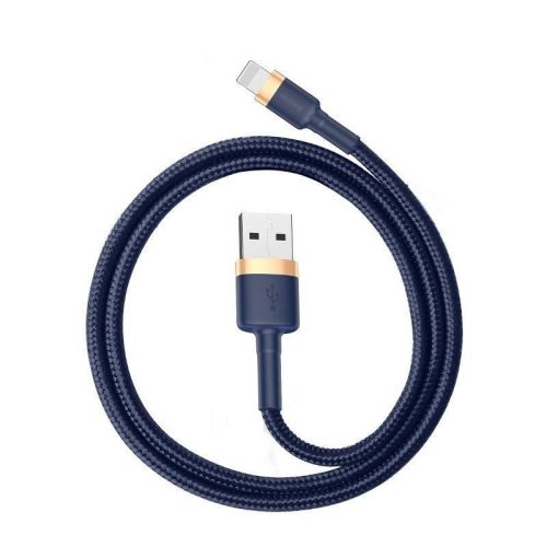  Baseus Cafule USB-Lightning töltőkábel 1 m arany-sötétkék (CALKLF-BV3) 