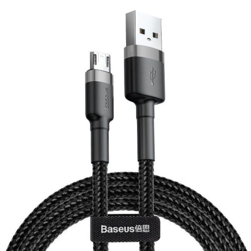  Baseus Cafule USB-A - Micro-USB kábel 0.5m szürke-fekete (CAMKLF-AG1) 