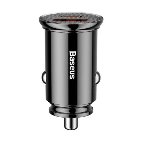  Baseus Circular USB-A+ USB-C autós töltő PD QC4.0 + 5A 30W, fekete (CCALL-YS01) 