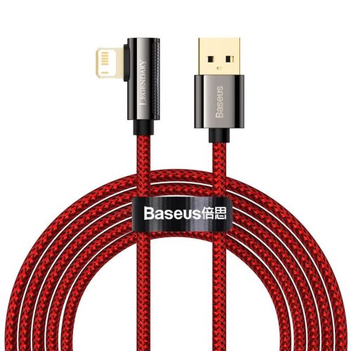  Baseus Legend Series Lightning-USB ferde kábel, 2.4 A, 2m, piros (CACS000109) 