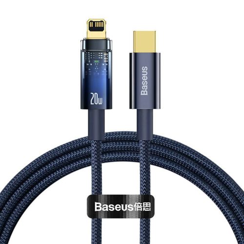  Baseus Explorer USB-C-Lightning kábel 20 W 1m kék (CATS000003) 