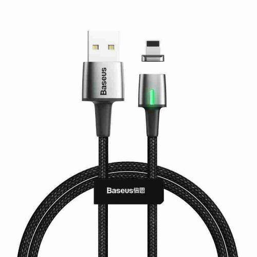  Baseus mágneses USB-A - Lightning kábel 1m fekete (CALXC-A01) 