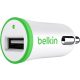  Belkin USB autós töltő fehér-zöld (F8J014btGRN) 