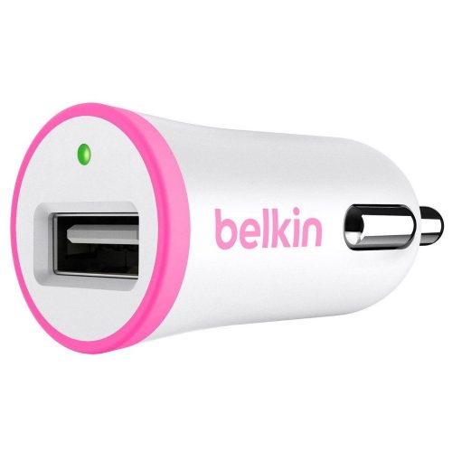  Belkin USB autós töltő rózsaszín-fehér (F8J014btPNK) 