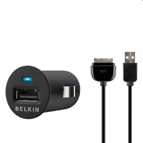  Belkin autós töltő adapter + USB adatkábel iPhone/iPod  (F8Z571cw03) 