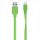  Belkin MIXIT Lightning-USB lapos adat/töltőkábel 1,2m zöld  (F8J148bt04-GRN) 