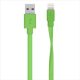  Belkin MIXIT Lightning-USB lapos adat/töltőkábel 1,2m zöld  (F8J148bt04-GRN) 