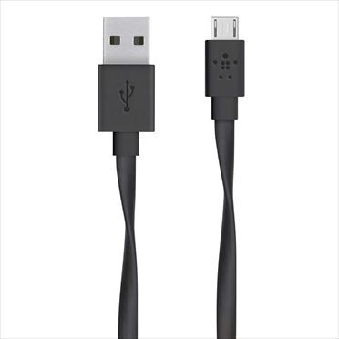  Belkin MIXIT Micro-USB - USB-A lapos adat/töltőkábel 1.8 méter fekete  (F2CU046bt06-BLK) 