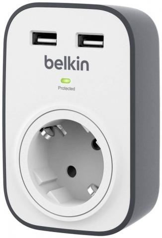  Belkin BSV103VF túlfeszültségvédő USB töltő fehér-szürke 