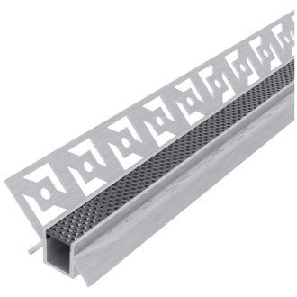   Avide Alu Profil Gipszkarton Belső Sarokba Süllyeszhető Fekete méhsejt búrával 1m (AAP-PBIC4624-1M-HC)