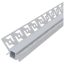 Avide Alu Profil Gipszkarton Belső Sarokba Süllyeszhető Opál búrával 1m (AAP-PBIC4624-1M-MK)