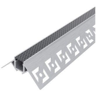   Avide Alu Profil Gipszkarton Külső Sarokba Süllyeszhető Fekete méhsejt búrával 1m (AAP-PBOC5022-1M-HC)