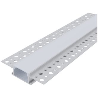   Avide Alu Profil "U" 61x14mm Gipszkartonba Süllyeszhető Opál búrával 1m, "szett" (AAP-PBR6114-1M-MK)