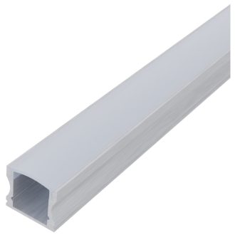   Avide Alu Profil "U" 17.2x14.4mm Falon Kívüli Opál búrával 1m, "szett" (AAP-SM1714-1M-MK)