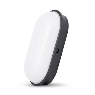   Avide Cseppálló Mennyezeti Lámpa Triton-O Ovális IP65 20W NW 4000K Fekete 100lm/W (ABBHL-O-20W-NW-BL-HL)