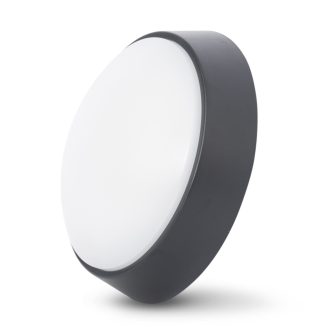   Avide Cseppálló Mennyezeti Lámpa Titania-R Kerek IP54 14W NW 4000K Fekete 100lm/W (ABBHL-R-14W-NW-BL-HL)