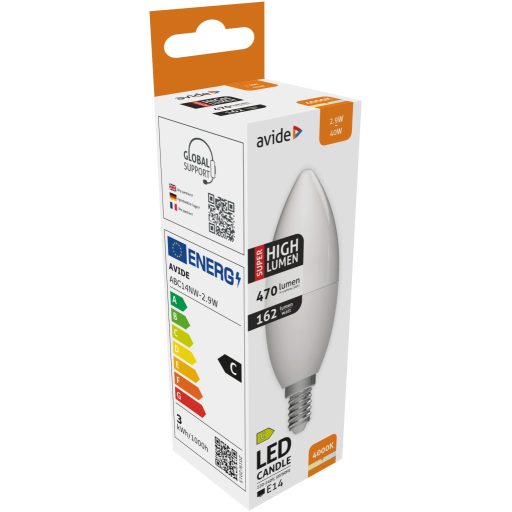 Avide LED Candle 2.9W E14 NW 4000K Super High Lumen (ABC14NW-2.9W)