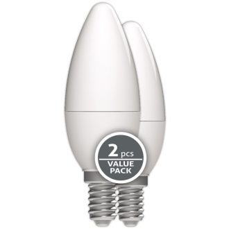   Avide LED Candle Twin Pack 6.5W E14 WW 3000K (ABC14WW-6.5W-APTP)