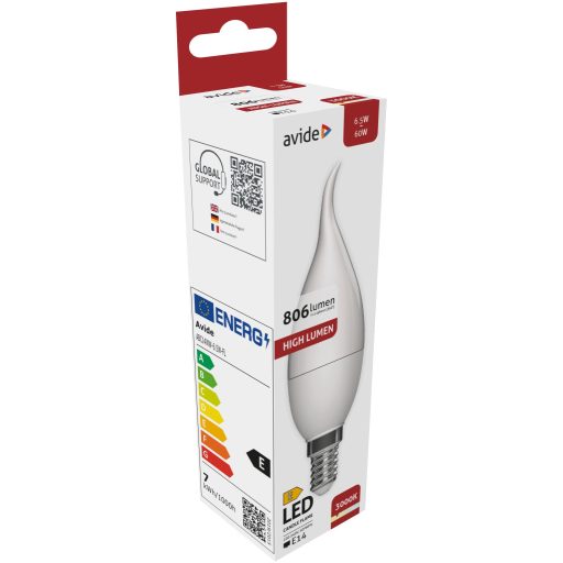 Avide LED Candle Flame 6.5W E14 WW 3000K (ABC14WW-6.5W-FL)