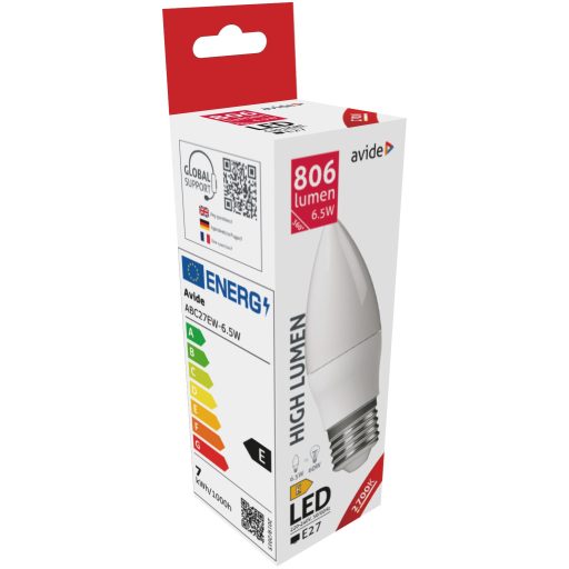 Avide LED Candle 6.5W E27 EW 2700K (ABC27EW-6.5W)