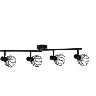   Avide Mennyezeti Lámpa Ivy 4xE14 Foglalattal Fekete (ABCL-IV4B)