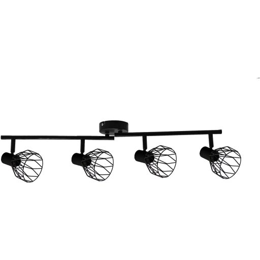 Avide Mennyezeti Lámpa Ivy 4xE14 Foglalattal Fekete (ABCL-IV4B)